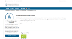 Desktop Screenshot of hafenmuehle.de