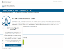 Tablet Screenshot of hafenmuehle.de